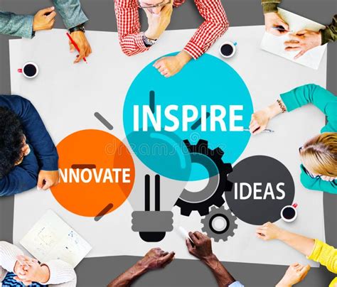 Inspire Ideas Innovate Imagination Inspiration Concept Stock Photo
