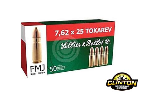 Sellier And Bellot 762 X 25 Tokarev Fmj 85gr Clinton Sporting Goods