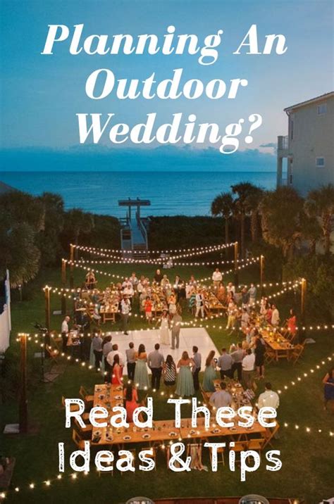 An Outdoor Wedding Is Featured In The Magazine Planning An Outdoor