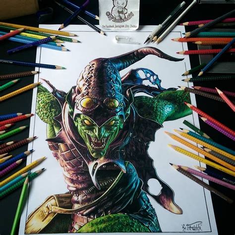The banter would be amazing and you would get. Green Goblin, drawing by Tattoo Teddy : Spiderman