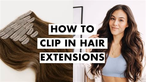 How To Clip In Hair Extensions Youtube