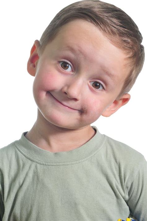 Portrait Of The Smiling Boy Stock Image Image Of Innocent Laughing
