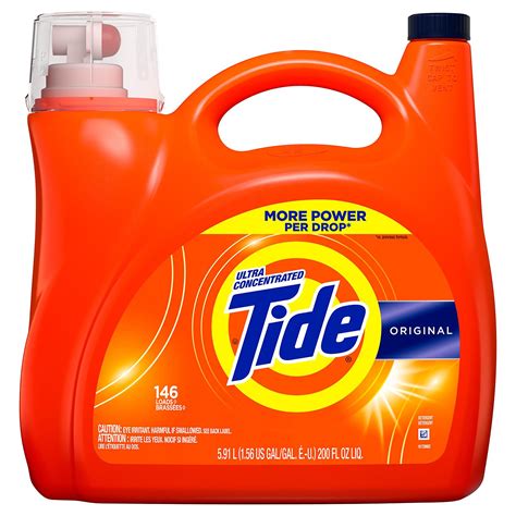 Tide Ultra Concentrated Liquid Laundry Detergent Original146 lds, 200 ...
