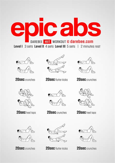 Epic Abs Workout Daily Ab Workout Intense Ab Workout Ab Workout Plan