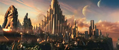 Marvel Concept Art Skyline Aesthetic Asgard Palace