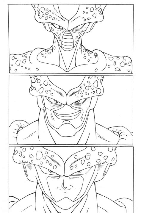Dbz Cell Coloring Page Coloring Home