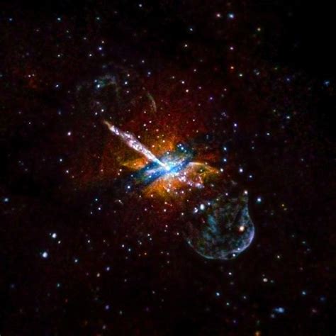 Kapow Black Holes Jet Highlights A Galactic Dust Lane 12 Million