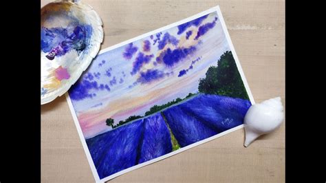 Watercolor Painting Tutorial For Beginners On How To Paint A Lavender