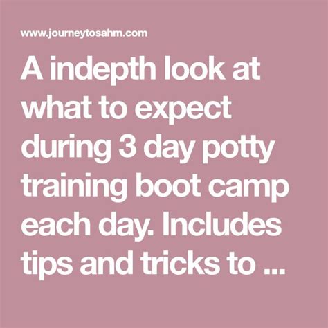 A Quote That Reads A Indepth Look At What To Expect During 3 Day Potty