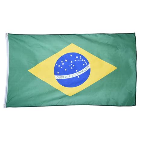 90150cm Brazilian Flag Polyester The Brazil National Banner For