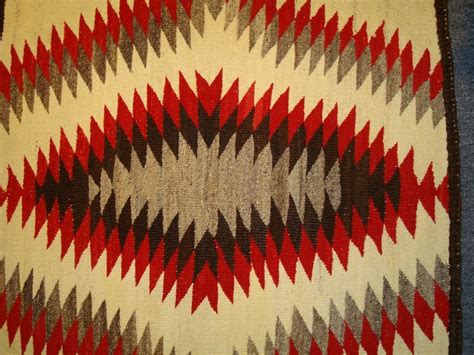 Authentic 1930s Navajo Indian Weavingeye Dazzler Rug At 1stdibs