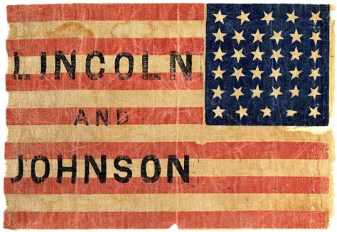 Lincoln Campaign Flag 1864 National Museum Of American History