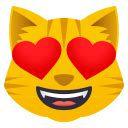 Smileys & emotion 😀 ❤️ 🙉. Smiling Cat Face with Heart-Eyes Emoji Meaning and Pictures
