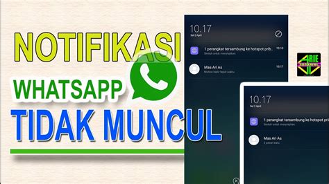Aplikasi whatsapp adalah aplikasi yang menggunakan nomor handphone untuk menjadikan kontaknya. Notifikasi Whatsapp tidak muncul saat ada chat masuk - YouTube