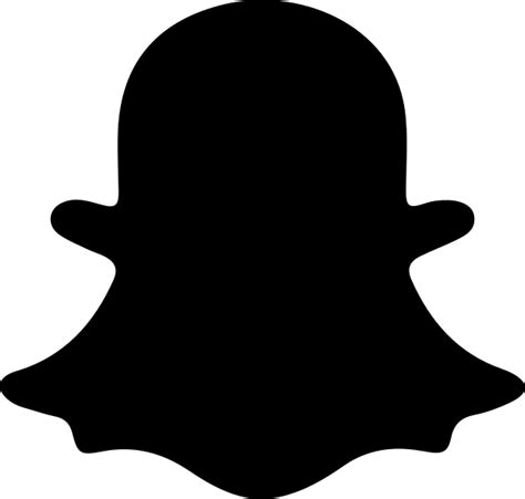 85 Snapchat Logo Png Black Free Download 4kpng