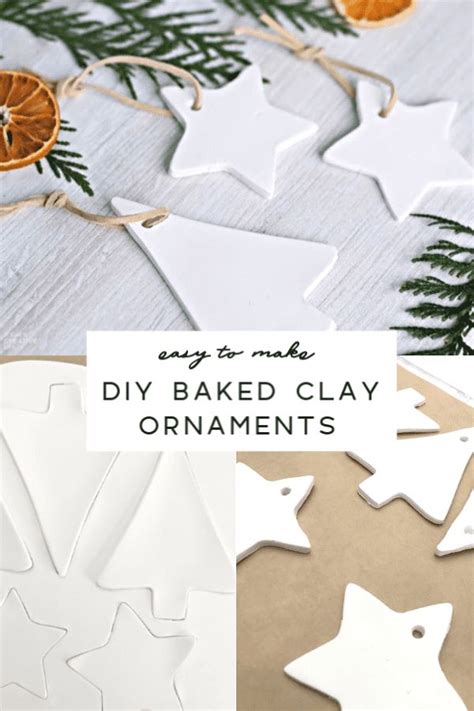 Homemade Diy Baked Clay Ornaments For Christmas