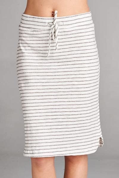 Grey And Blue Stripe Skirt Stripe Skirt Casual Summer Skirt Skirts