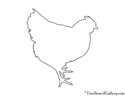 Roost is a mod by timrwood. Chicken Silhouette Stencil | Free Stencil Gallery