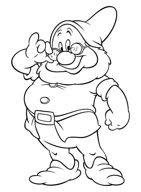 Coloring Page Wise Gnome