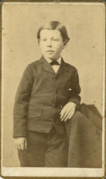 Frank Lloyd Wright As A Young Boy Photograph Wisconsin Historical