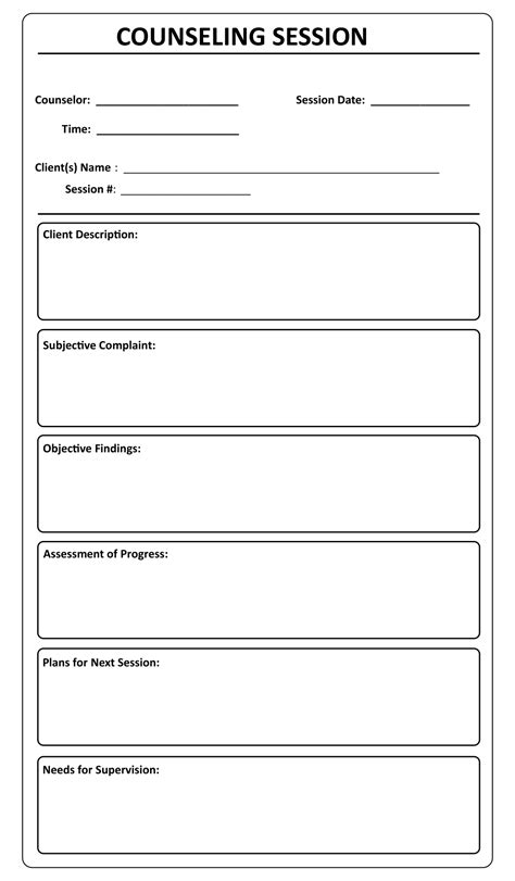 10 Best Printable Counseling Soap Note Templates PDF For Free At