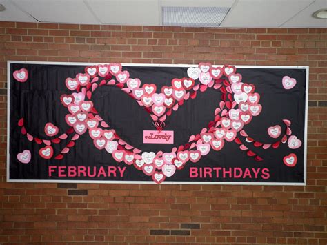 February Birthday Board. | Birthday board, February birthday, February bulletin boards