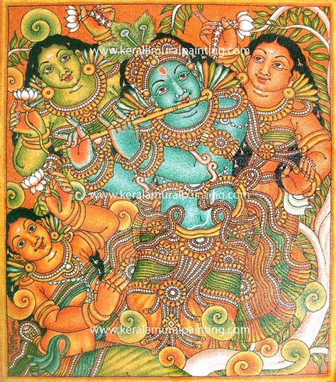 Krishna Series Kerala Mural Painting