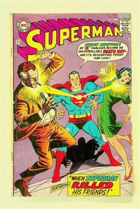 Superman 203 Jan 1968 Dc Good Comic Books Silver Age Dc