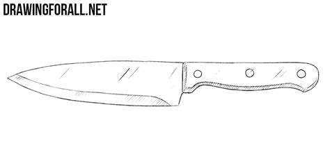 How To Draw A Kitchen Knife