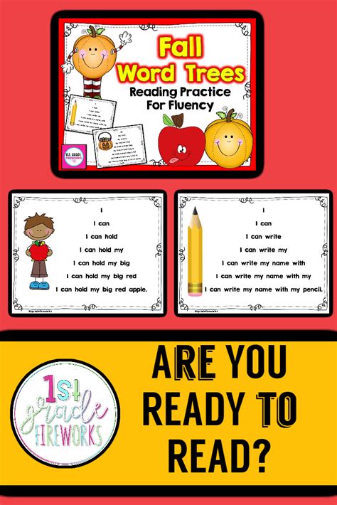 Word Trees For Fluency Practice Sight Words Phrasing And Fall