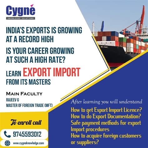 Import And Export Training Cygne Knowledge Solutions