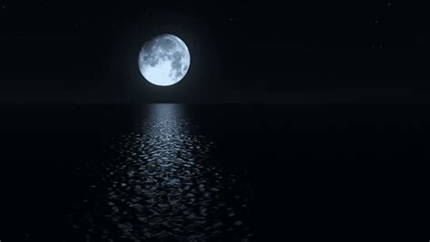 Seamless Loop Moonlight Path With Stock Footage Video 100 Royalty