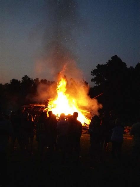 Liberty High School Students Rally Around Bonfire For Homecoming