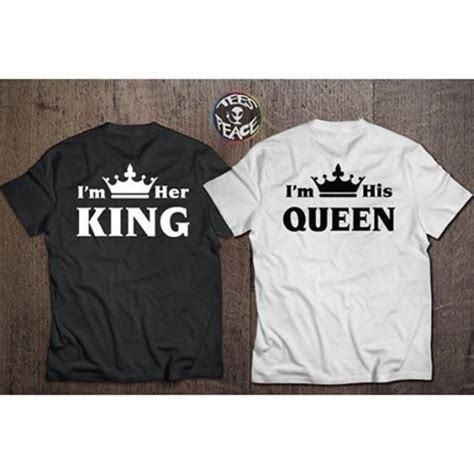Give the happy couple in your life the perfect present. t-shirt, tees2peace, jaime king, king and queen, queen ...