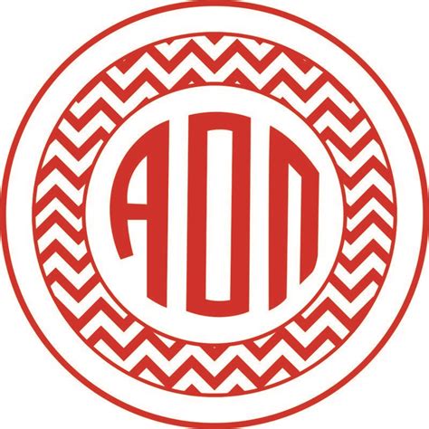Alpha Omicron Pi Sorority Monogram Bumper Sticker Sale 395 Greek Gear