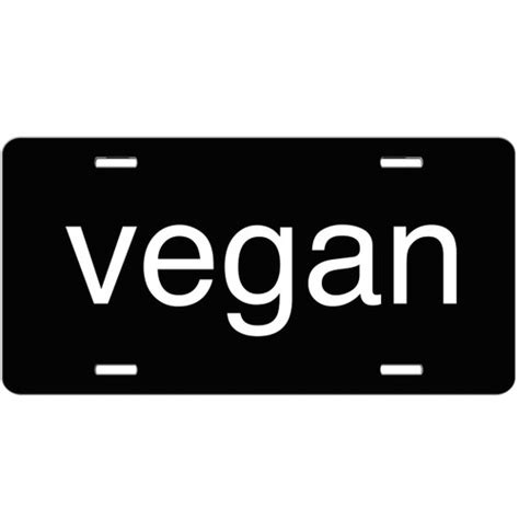 vegan custom license plate simply customized