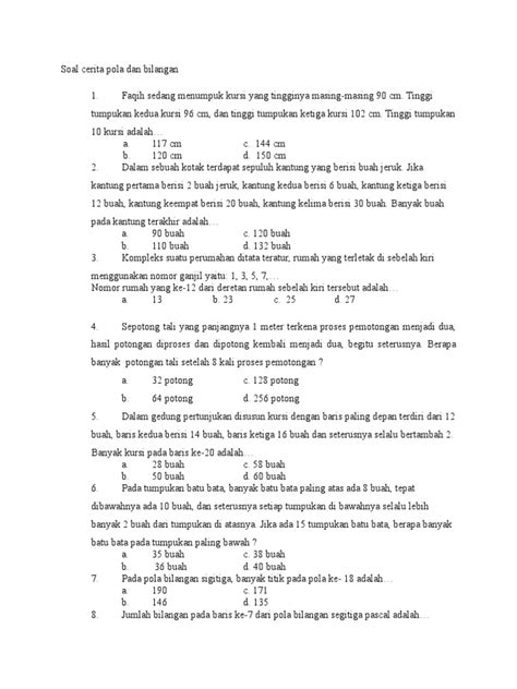 Dari keranjang a dan 5 salak bagus dari keranjang b soal dan jawaban tentang permutasi dan kombinasi 1. Contoh Soal Cerita Koordinat Kartesius Beserta Jawabannya ...