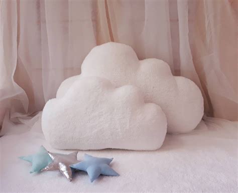 White Fluffy Cloud Pillow 20 Inchesso Soft Cloud Pillow Etsy Cloud