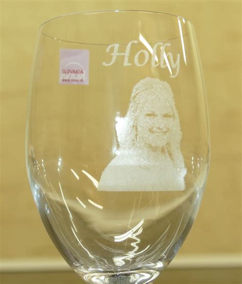 Wine Glass With Photo Laser Engraved By Mychoicefirebridge Wine