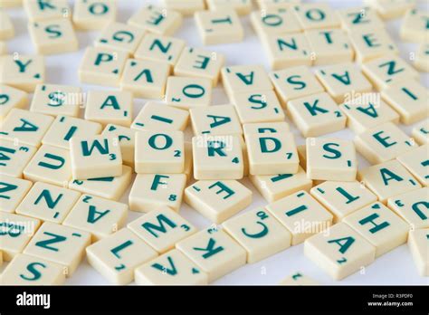 Scrabble Letters Full Set Hi Res Stock Photography And Images Alamy