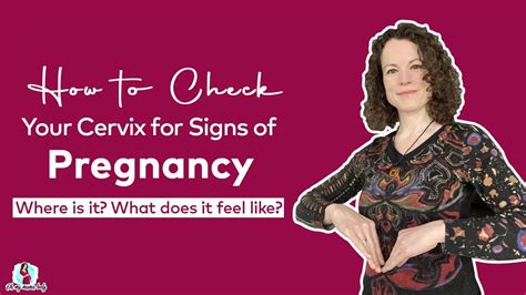 How To Check Your Cervix For Signs Of Pregnancy Youtube