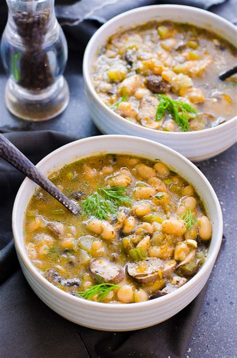 But jack may be the world's #1 mushroom lover. Bean Mushroom Soup - iFOODreal - Healthy Family Recipes