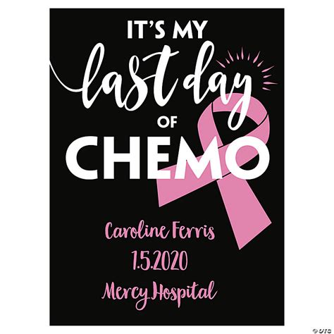 Personalized Last Day Of Chemo Sign Discontinued