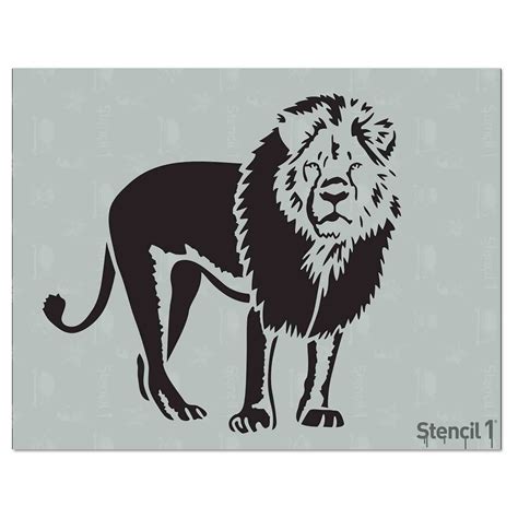 Lion Stencil 85x11 Stencil 1