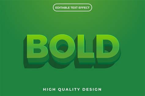 Premium Vector Editable 3d Text Effect Bold