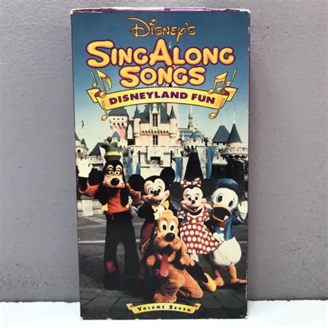 DISNEY SING ALONG Songs Disneyland Fun Its A Small World VHS Video Tape Zip Dee PicClick