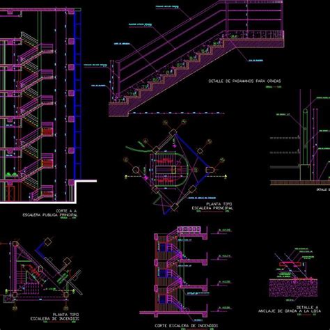Details Stairways DWG Detail For AutoCAD Designs CAD