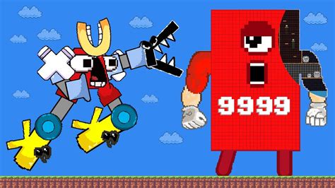 Mario And The Giant Robo Alphabet Lore Vs The Giant Numberblocks 9999