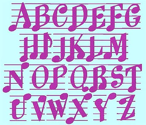 16 Musical Alphabet Font Images Music Note Letters Font Music Note