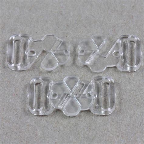 Bikini Clips Hook And Snap Plastic Clasps 10mm Strap Bra Fastener